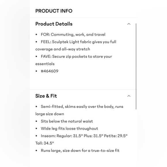 NWT Athleta 1X Venice Colorblock Wide Leg Pant Rustic Beige & Magnolia White - Picture 7 of 9